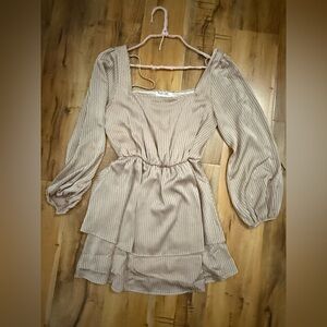 Shimmery boutique dress with tie back